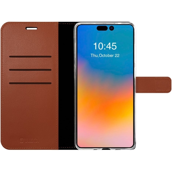 Valenta Book Case Gel Skin Apple Iphone 14 Pro Max Brown - Afbeelding 3