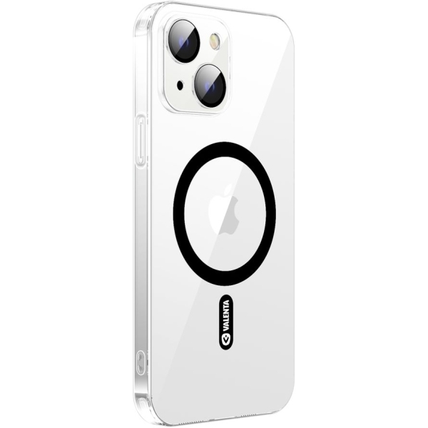 Valenta Tempered Glass Back Cover Magsafe Case Apple Iphone 14 Plus Clear - Afbeelding 4