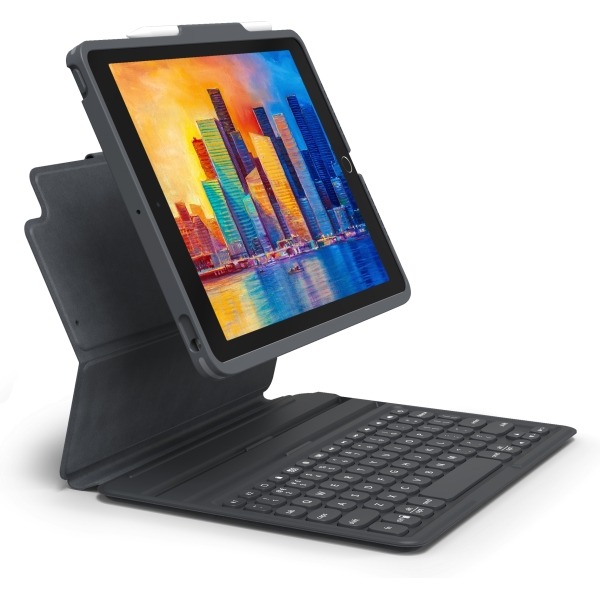 Zagg Pro Keys Bluetooth Keyboard Case For Apple Ipad 10.2 (2019/2020/2021) Azerty Black - Afbeelding 2