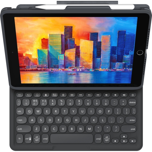 Zagg Pro Keys Bluetooth Keyboard Case For Apple Ipad 10.2 (2019/2020/2021) Azerty Black - Afbeelding 3