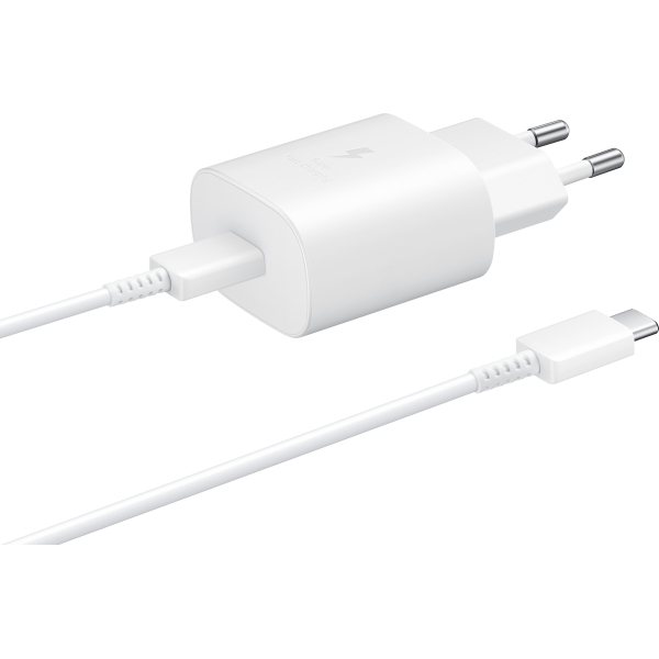 Samsung Ep-Ta800Xwegww Samsung Super Fast Pd Wall Charger Usb-C Incl. Usb-C Cable 25W White Bulk