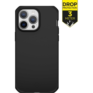Itskins Level 2 Spectrumsolid_R For Apple Iphone 14 Pro Plain Black