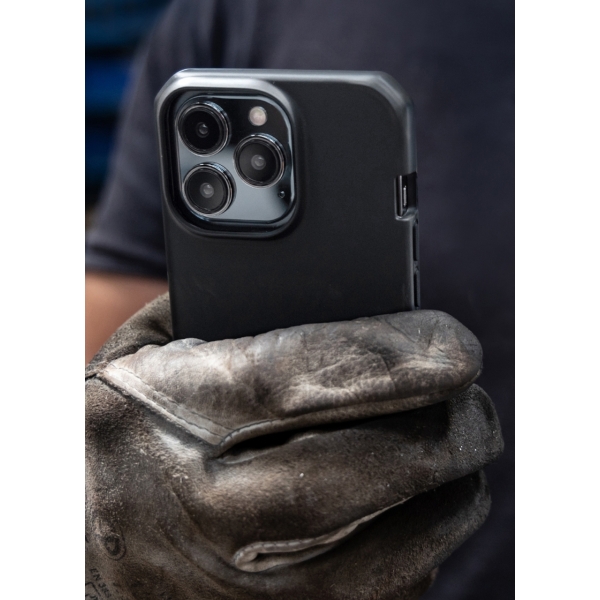 Itskins Level 2 Spectrumsolid_R For Apple Iphone 14 Pro Plain Black - Afbeelding 12