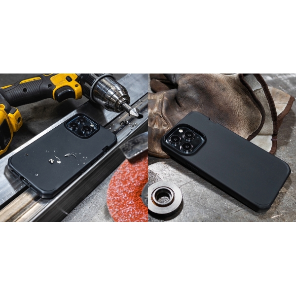 Itskins Level 2 Spectrumsolid_R For Apple Iphone 14 Pro Plain Black - Afbeelding 14