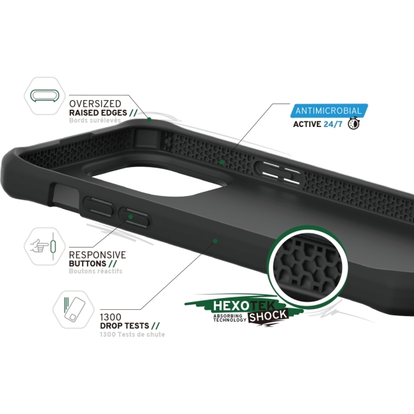 Itskins Level 2 Spectrumsolid_R For Apple Iphone 14 Pro Plain Black - Afbeelding 9