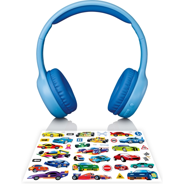 Lenco Hpb-110Bu Lenco On-Ear Stereo Bluetooth Headset For Kids Blue - Afbeelding 5
