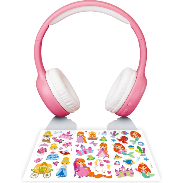 Lenco Hpb-110Pk Lenco On-Ear Stereo Bluetooth Headset For Kids Pink - Afbeelding 5