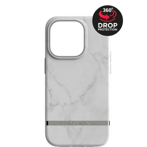 Richmond & Finch Freedom Series One-Piece Apple Iphone 14 Pro White Marble