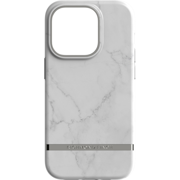 Richmond & Finch Freedom Series One-Piece Apple Iphone 14 Pro White Marble - Afbeelding 2