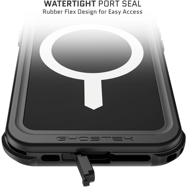 Ghostek Nautical Waterproof Magsafe Case + Belt Swivel Holster Apple Iphone 14 Plus Black - Afbeelding 11