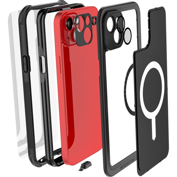 Ghostek Nautical Waterproof Magsafe Case + Belt Swivel Holster Apple Iphone 14 Plus Black - Afbeelding 12