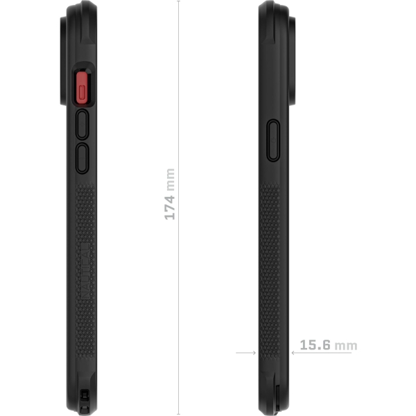 Ghostek Nautical Waterproof Magsafe Case + Belt Swivel Holster Apple Iphone 14 Plus Black - Afbeelding 4