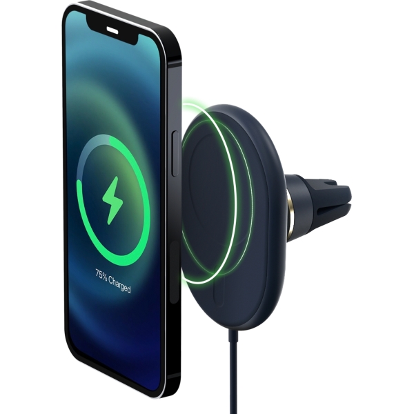 Iottie Velox Magsafe Magnetic Wireless Charging Air Vent Mount 7.5W Black - Afbeelding 2