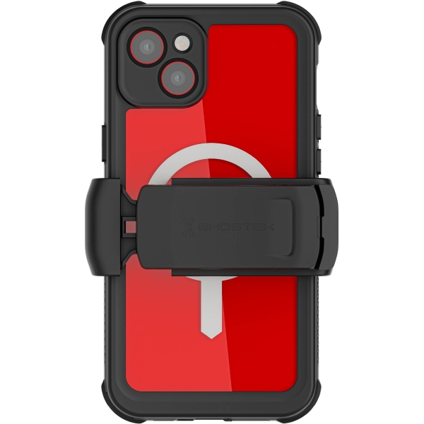 Ghostek Nautical Waterproof Magsafe Case + Belt Swivel Holster Apple Iphone 14 Plus Clear - Afbeelding 6