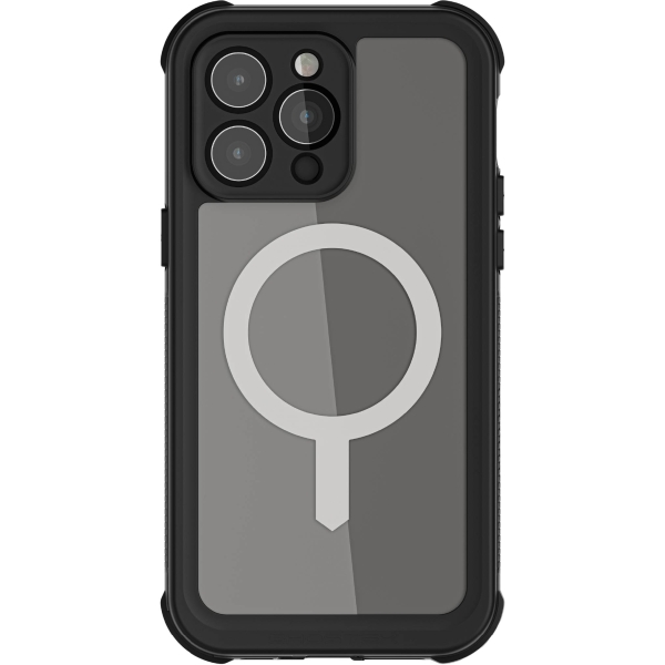 Ghostek Nautical Waterproof Magsafe Case + Belt Swivel Holster Apple Iphone 14 Pro Max Clear - Afbeelding 2