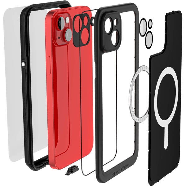 Ghostek Nautical Slim Waterproof Magsafe Case Apple Iphone 14 Plus Black - Afbeelding 11