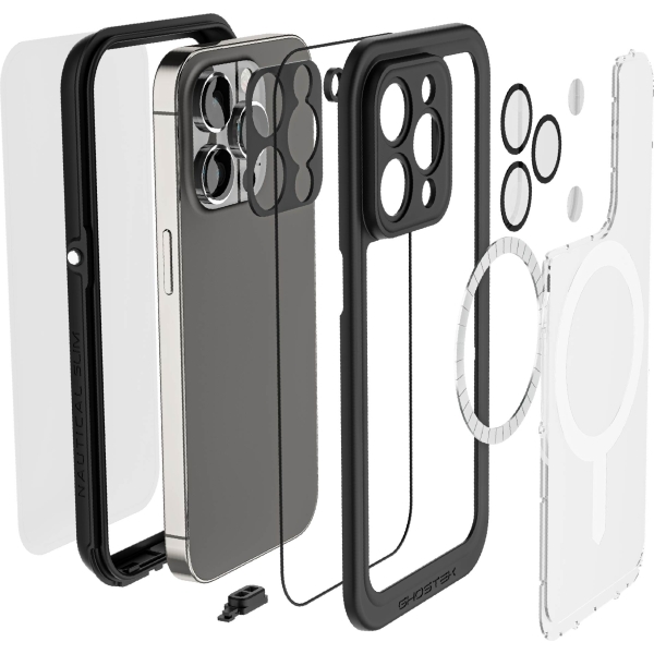 Ghostek Nautical Slim Waterproof Magsafe Case Apple Iphone 14 Pro Clear - Afbeelding 11