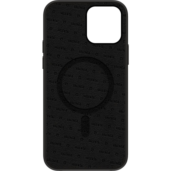 Valenta Leather Back Cover Magsafe Apple Iphone 14 Pro Max Black - Afbeelding 3