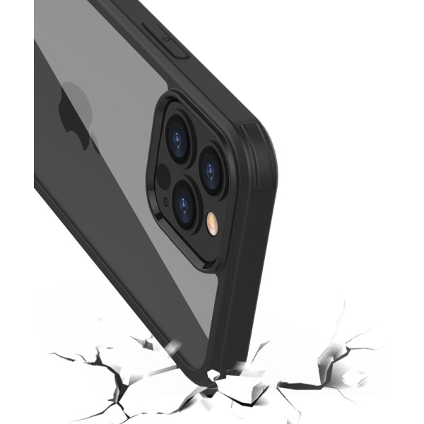 Valenta Tempered Glass Full Cover Bumper Case Apple Iphone 14 Pro Max Black - Afbeelding 5