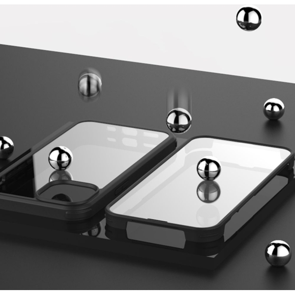 Valenta Tempered Glass Full Cover Bumper Case Apple Iphone 14 Pro Max Black - Afbeelding 8