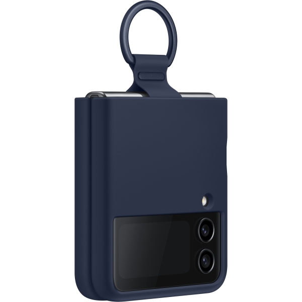 Samsung Ef-Pf721Tnegww Samsung Silicone Cover With Ring Galaxy Z Flip4 Navy - Afbeelding 2