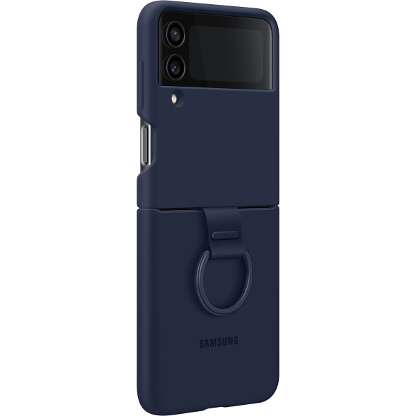 Samsung Ef-Pf721Tnegww Samsung Silicone Cover With Ring Galaxy Z Flip4 Navy - Afbeelding 4