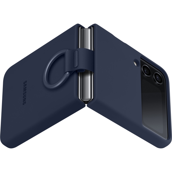 Samsung Ef-Pf721Tnegww Samsung Silicone Cover With Ring Galaxy Z Flip4 Navy - Afbeelding 5