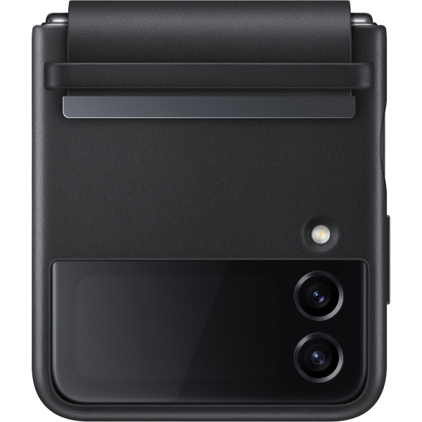Samsung Ef-Vf721Lbegww Samsung Flap Leather Cover Galaxy Z Flip4 Black