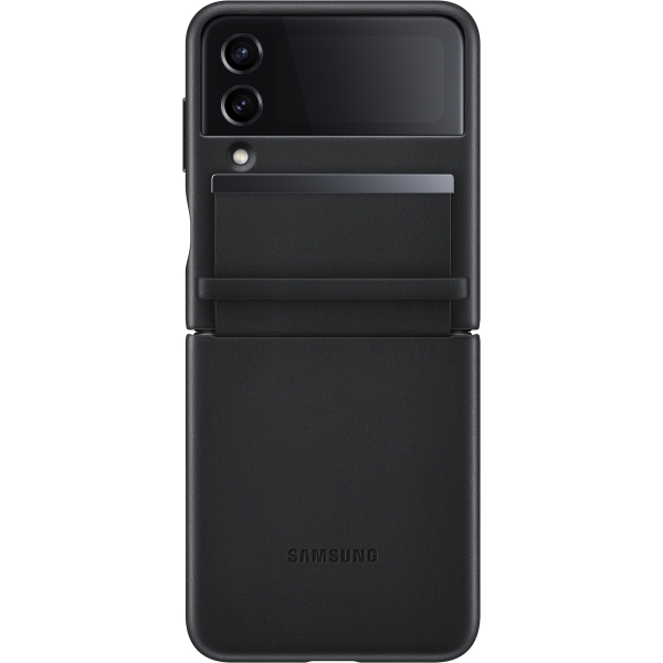 Samsung Ef-Vf721Lbegww Samsung Flap Leather Cover Galaxy Z Flip4 Black - Afbeelding 3