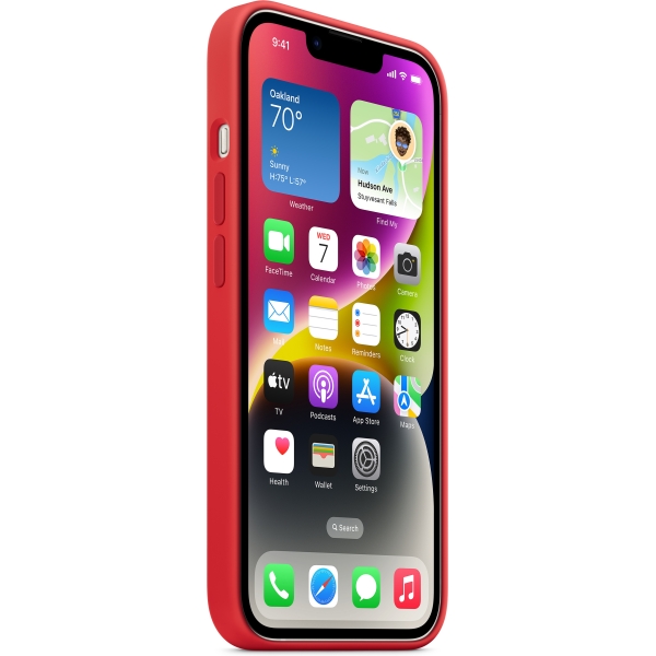 Apple Mprw3Zm/A Apple Silicone Case With Magsafe Iphone 14 (Product) Red - Afbeelding 3