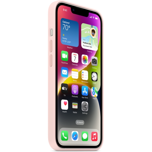 Apple Mprx3Zm/A Apple Silicone Case With Magsafe Iphone 14 Chalk Pink - Afbeelding 3
