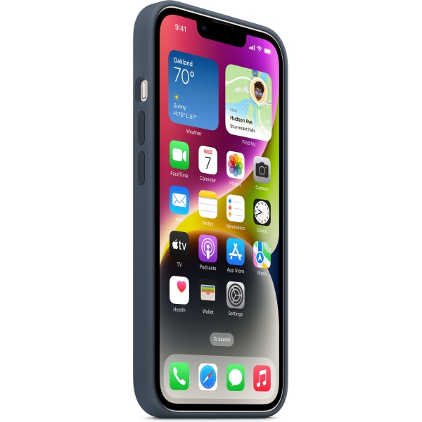 Apple Mpt53Zm/A Apple Silicone Case With Magsafe Iphone 14 Plus Storm Blue - Afbeelding 3