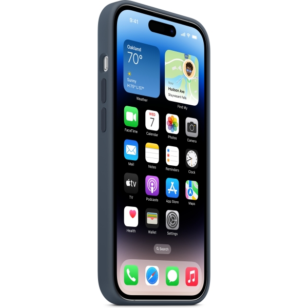 Apple Mptf3Zm/A Apple Silicone Case With Magsafe Iphone 14 Pro Storm Blue - Afbeelding 3