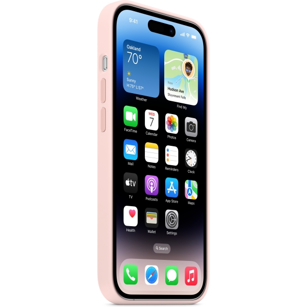 Apple Mpth3Zm/A Apple Silicone Case With Magsafe Iphone 14 Pro Chalk Pink - Afbeelding 3