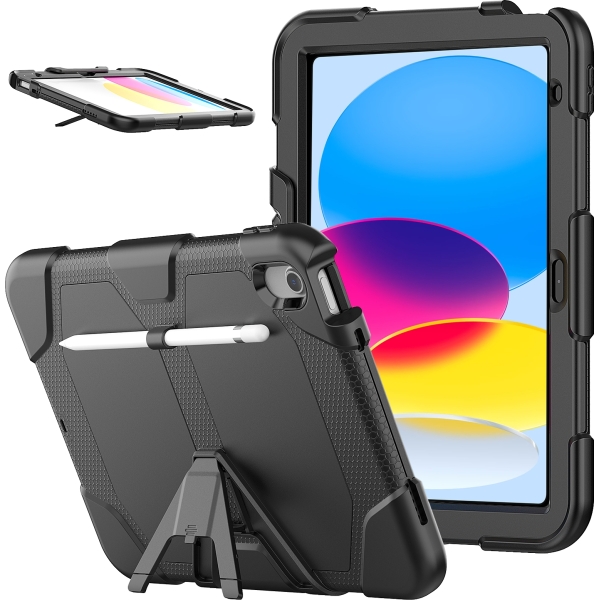 Xccess Survivor Essential Case Apple Ipad 10.9 (2022)/Ipad 11 (2025) Black - Afbeelding 5