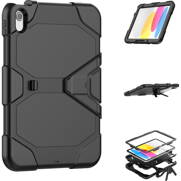 Xccess Survivor Essential Case Apple Ipad 10.9 (2022)/Ipad 11 (2025) Black - Afbeelding 6