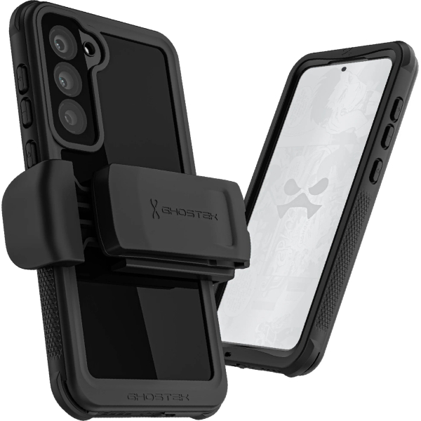 Ghostek Nautical Waterproof Case + Belt Swivel Holster Samsung Galaxy S23+ 5G Clear - Afbeelding 11