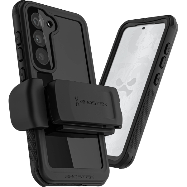 Ghostek Nautical Waterproof Case + Belt Swivel Holster Samsung Galaxy S23 5G Black - Afbeelding 11