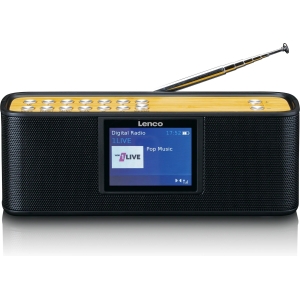 Lenco Pdr-045Bk Lenco Portable Internet Dab+ Bluetooth Radio Black