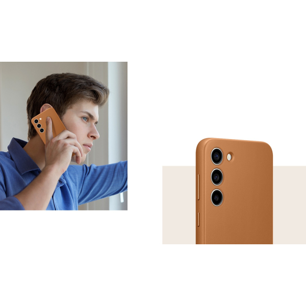 Samsung Ef-Vs916Laegww Samsung Leather Cover Galaxy S23+ 5G Camel - Afbeelding 5