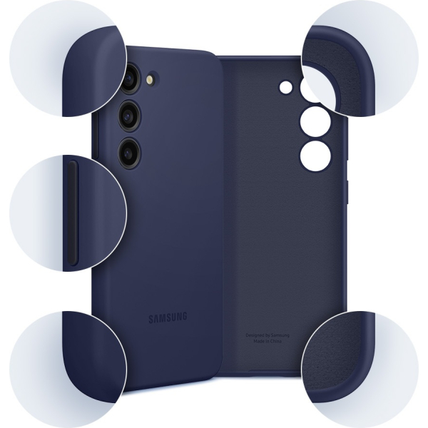 Samsung Ef-Ps911Tnegww Samsung Silicone Cover Galaxy S23 5G Navy - Afbeelding 4