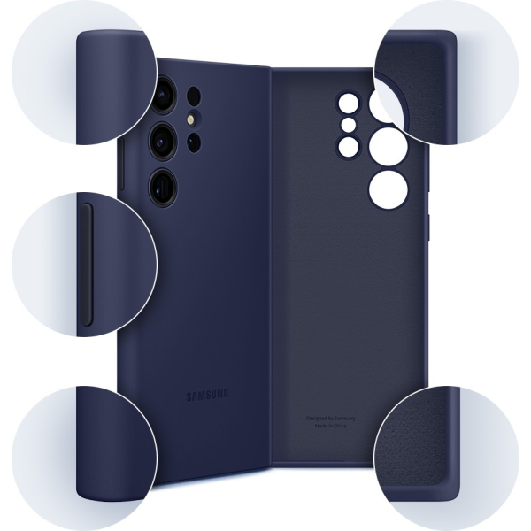 Samsung Ef-Ps918Tnegww Samsung Silicone Cover Galaxy S23 Ultra 5G Navy - Afbeelding 4