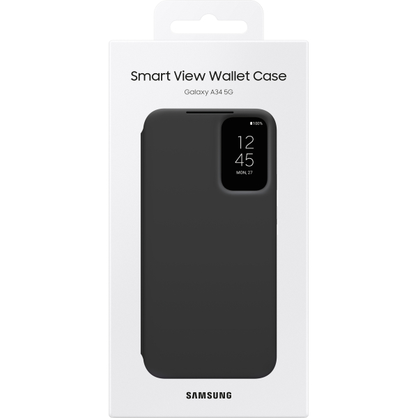 Samsung Ef-Za346Cbegww Samsung Smart Clear View Cover Galaxy A34 5G Black - Afbeelding 6