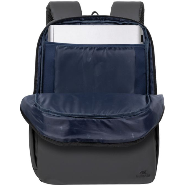 Rivacase Tegel Coated Eco Laptop Backpack 15.6Inch Black - Afbeelding 8