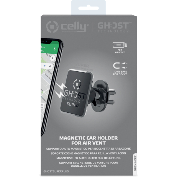 Celly Ghostsuperplus Universal Magnetic Car Holder Black - Afbeelding 6