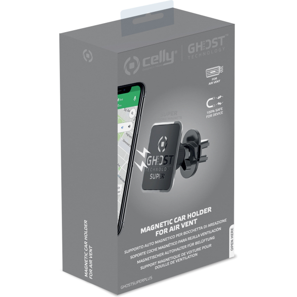 Celly Ghostsuperplus Universal Magnetic Car Holder Black - Afbeelding 7