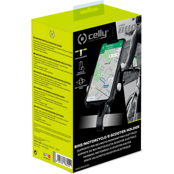 Celly Armorbike Universal Bike Holder Black - Afbeelding 6
