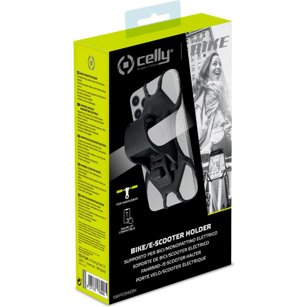 Celly Swipebike Universal Bike Holder Black - Afbeelding 5