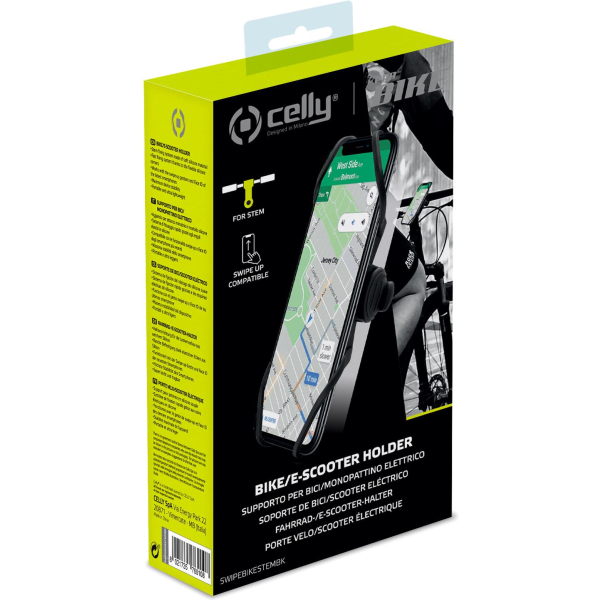 Celly Swipebikestem Universal Bike Holder Black - Afbeelding 4
