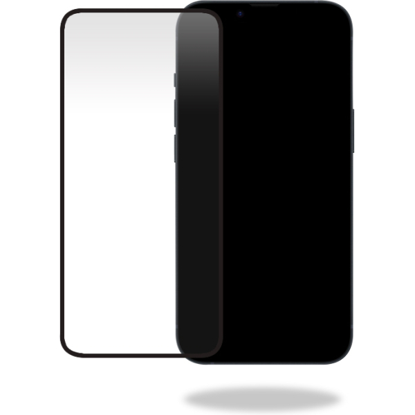 Mobilize Glass Screen Protector - Black Frame - Apple Iphone 15